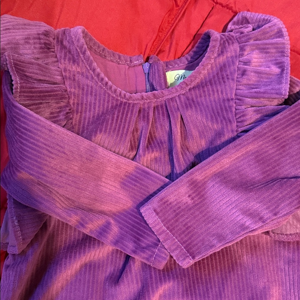 Purple Ruffled Dress - Picture 3 of 5